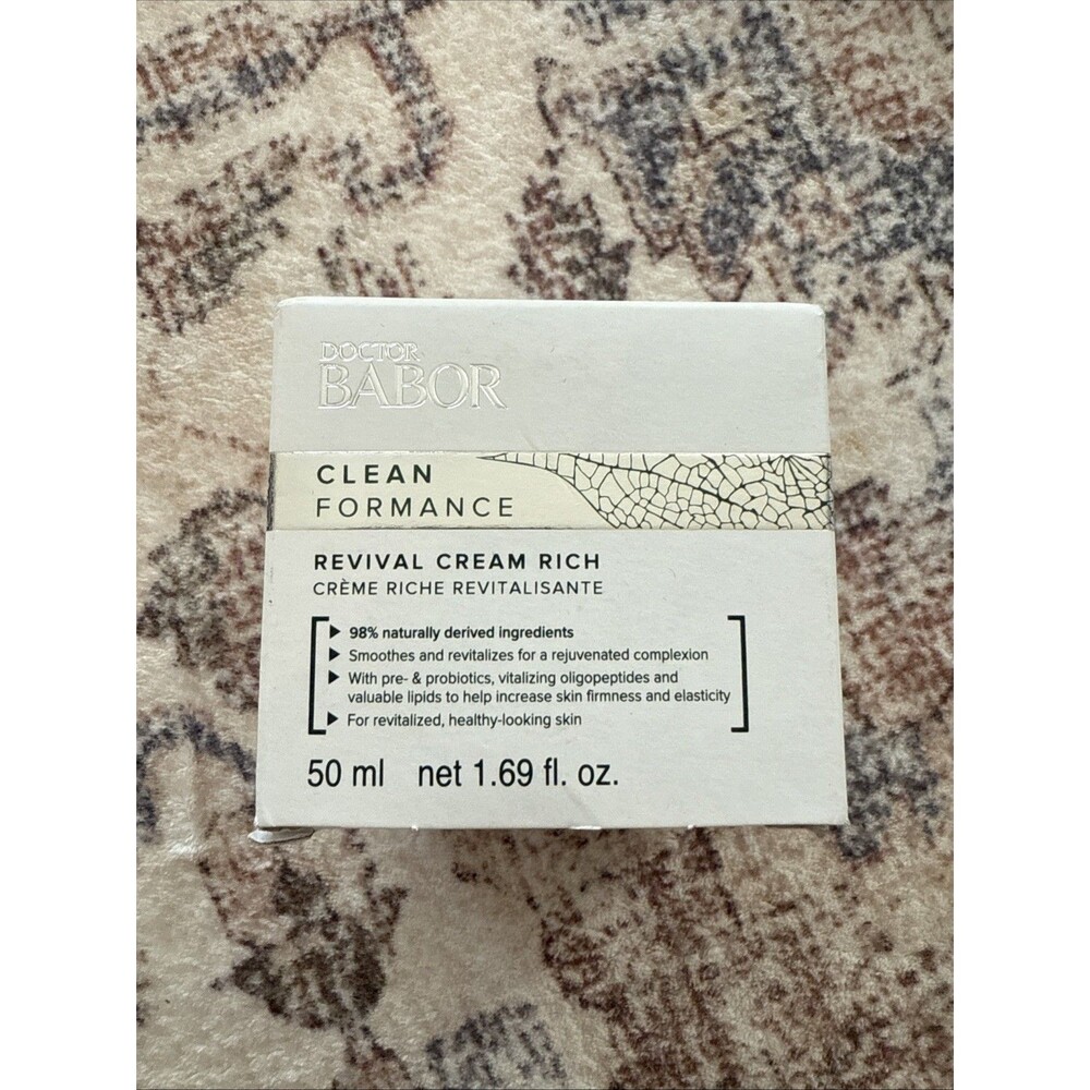 Doctor Babor Clean Formance Revival Cream Rich 1.69 oz New In Box